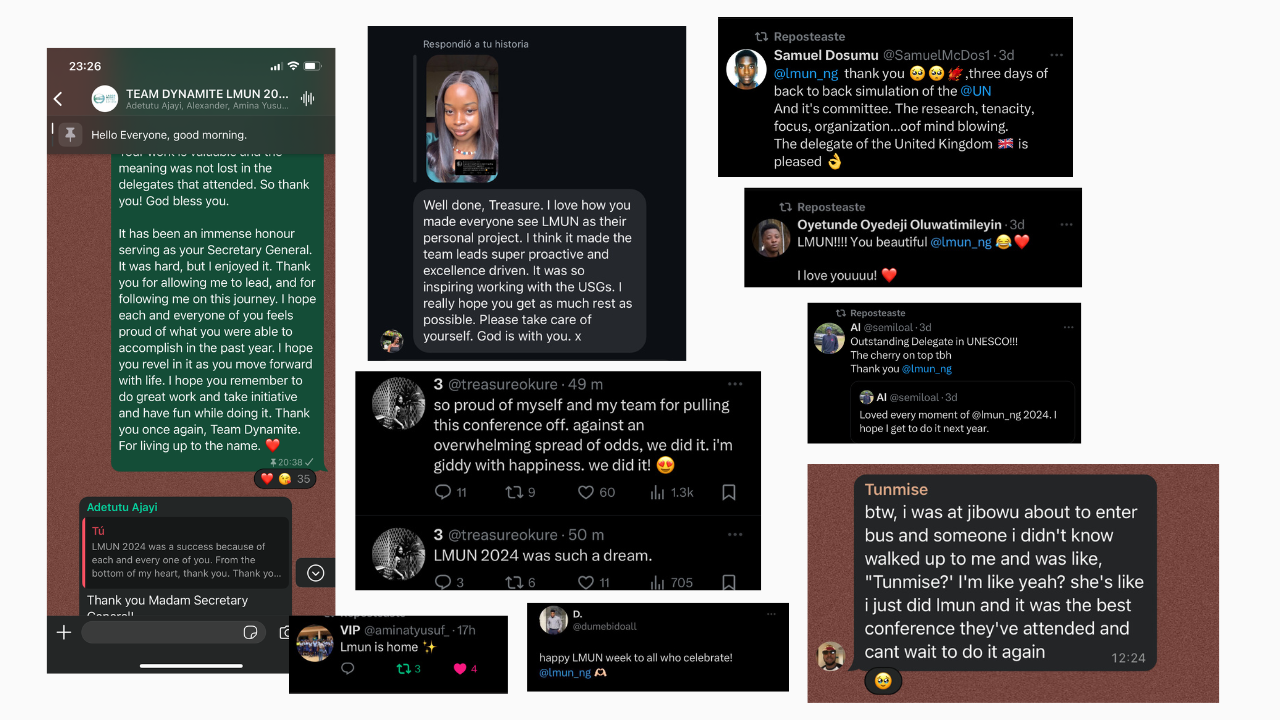 Messages from delegates and staff after the conference